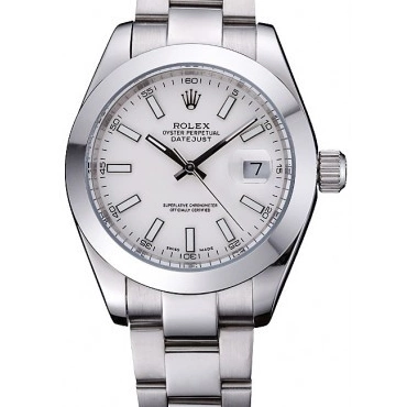 MiroTime 0725 Rolex Datejust Stainless Steel Case White Dial 622266